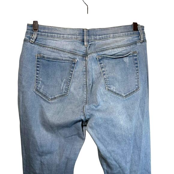 Pacsun Womens Super Stretch Distressed Jegging Jeans High Rise Light Wash Sz 28 - Picture 5 of 10